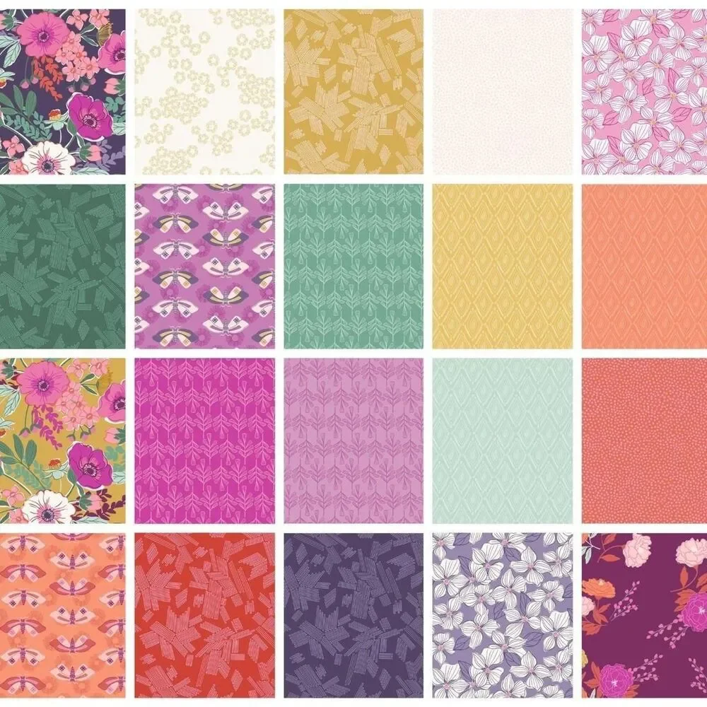 Quilting Cotton Fabric Charms Bundle Wandering Ways by Stephanie Organes Sewing